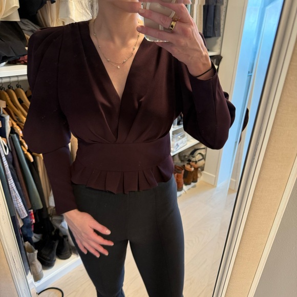 IRO Stepie Blouse in Burgundy, Size: 36 (US 4/S) - Picture 8 of 9